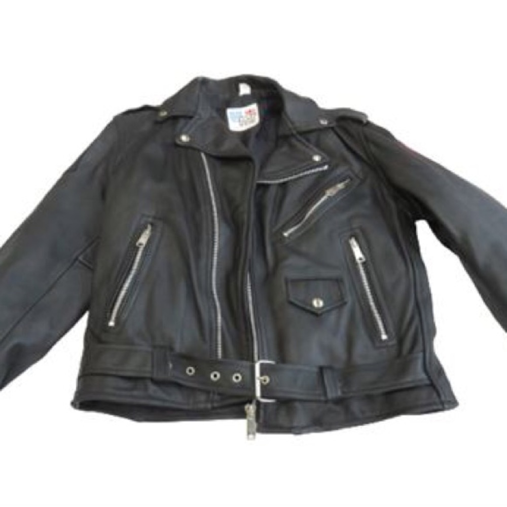 UMR GENUINE COWLEATHER BIKER JACKET